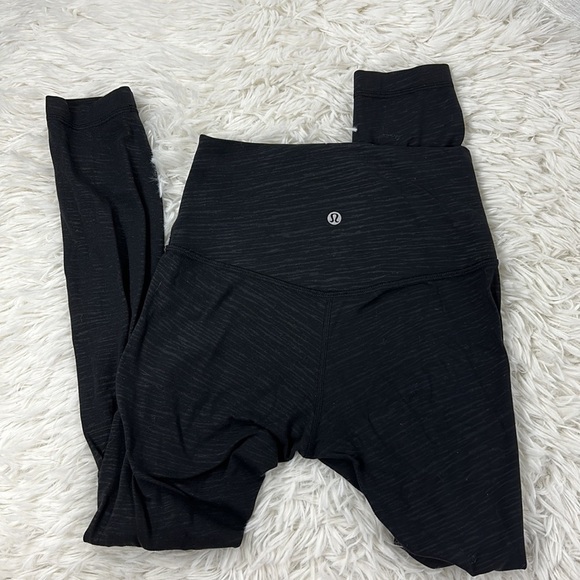 Lululemon Align Pant II 25" Stride Emboss Black - Picture 5 of 5
